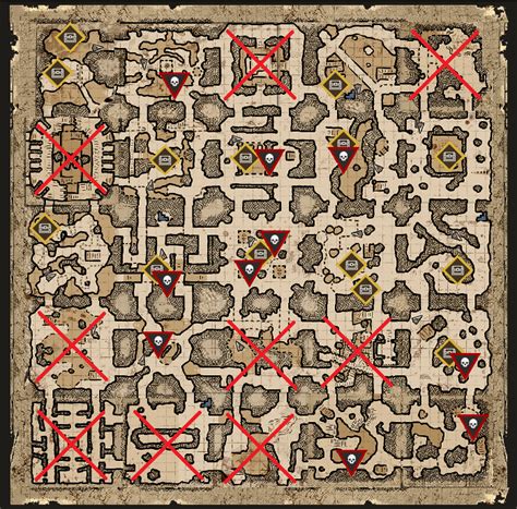 goblin caves map|Carte des grottes des gobelins mise à jour avec les marques